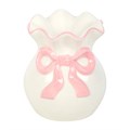 White and Pink Bow Wax Warmer