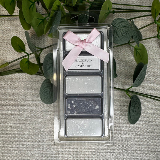 Black Sand & Cashmere - 5 segment snap bar wax melt