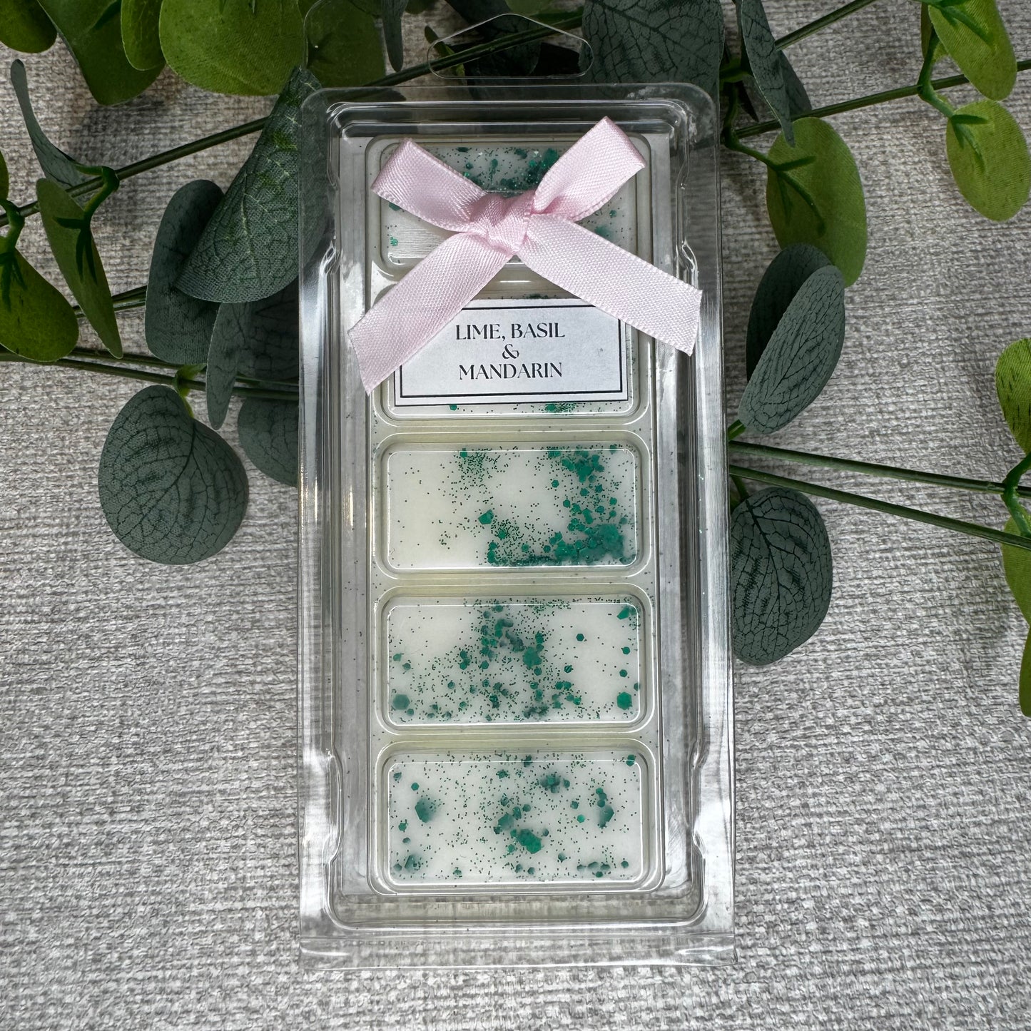Lime, Basil & Mandarin- 5 segment snap bar wax melt
