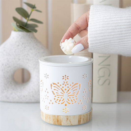 Matte Ceramic Butterfly Wax Warmer