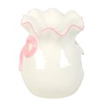 White and Pink Bow Wax Warmer