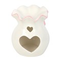 White and Pink Bow Wax Warmer